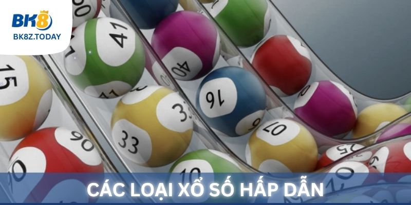 Các loại xổ số hấp dẫn tại Xổ số BK8